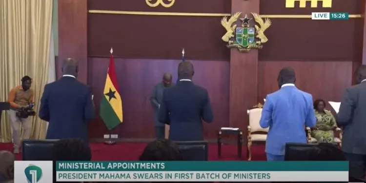 Newly sworn ministers are warned by Mahama that disrespect will not be tolerated by Ghanaians